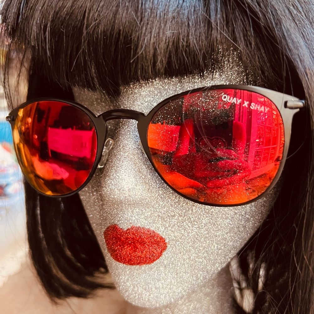 Quay Australia Red and Black Sunglasses